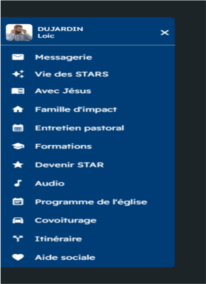 Modèle application ICC Tours MyChurchApp